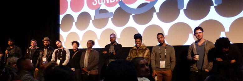 group of Dodge College on stage at the Sundance Film Festival