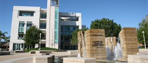 Beckman Hall and Attallah Piazza