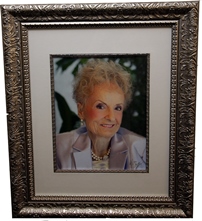 Framed photo of woman.