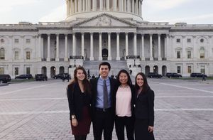 Three students in Washington, D.C.