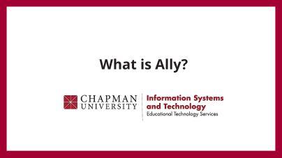 What is Ally