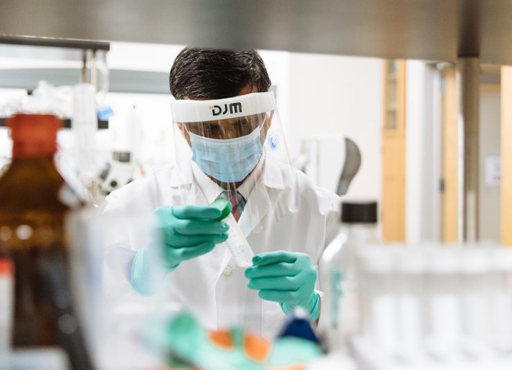 Pharmacy researcher Rakesh Tiwari, Ph.D., is among the Chapman scientists developing antibiotic alternatives to combat the global health problem of bacterial resistance