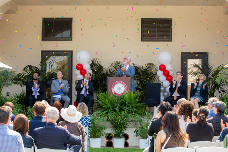 Celebration event crowd