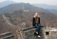 Shauna Fleming at the Great Wall of China