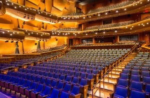 A concert hall in the Musco Center.