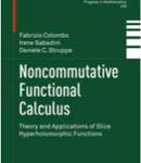 photo of Noncommutative Functional Calculus: Theory and Applications of Slice Hyperholomorphic Functions