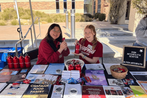 Two students at Chapman University