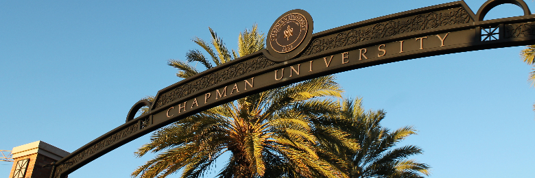 Chapman University Schmid Gate entrance