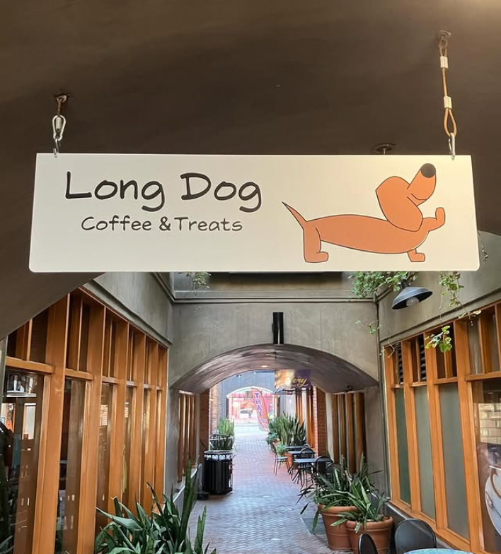 Outside of Sweet Art Cafe in Orange, California