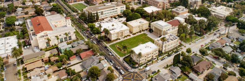 Aerial view of Chapman