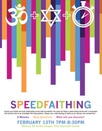 speed faithing event flyer