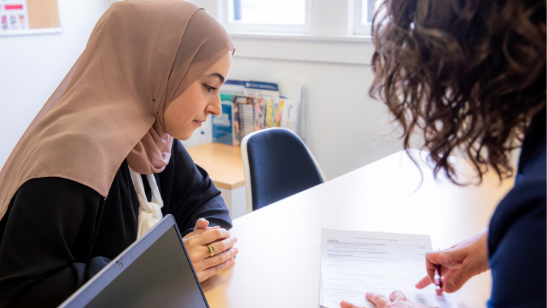 Student at Drop-In or Appointment