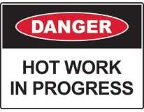 Hot work sign