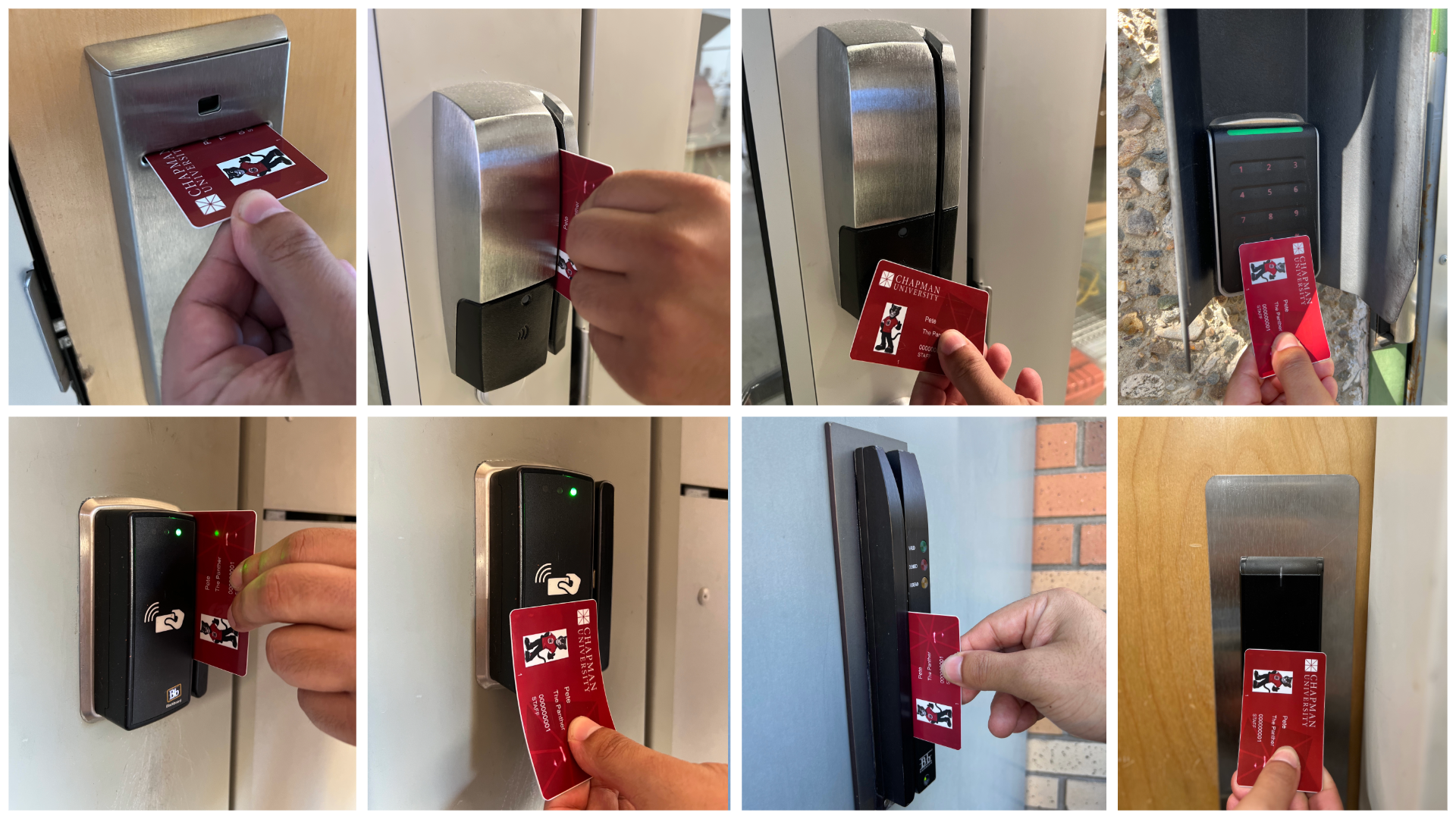Collage of various ID Card and Door readers.