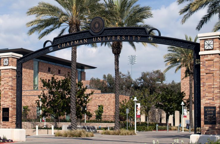 Picture of Schmid Gate at Chapman University