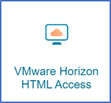 Screenshot of the VMware Horizon Web client application.