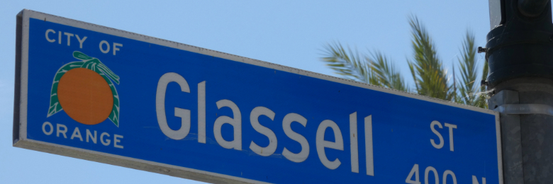 Glassell street sign close-up