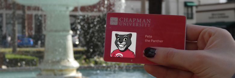 pete the panther ID at the circle fountain