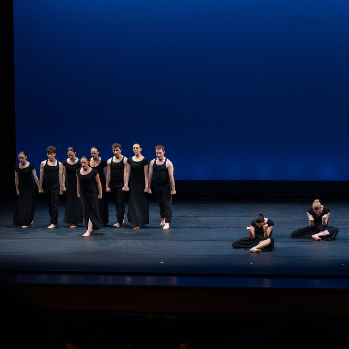 Some of the Chapman dancers onstage in "Steps in the Street"