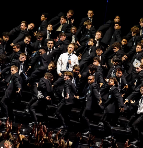 Donny Collinson, Dominic Keider, and Shea Saulino performing at the VMAs