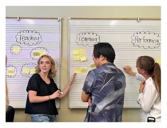 Music Education students in class
