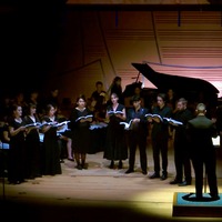 Chapman University Voxtet students performa on stage.