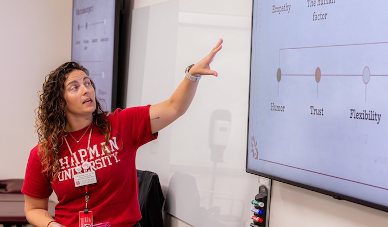 Professor Beekman teaching