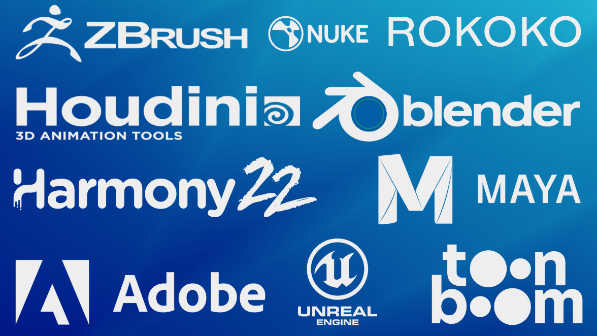 A list of tools that animation students work with
