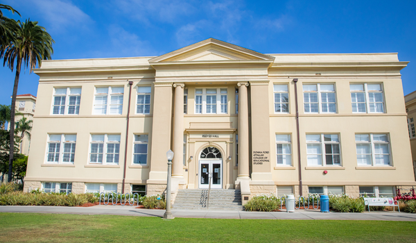 Exterior of Reeves Hall.