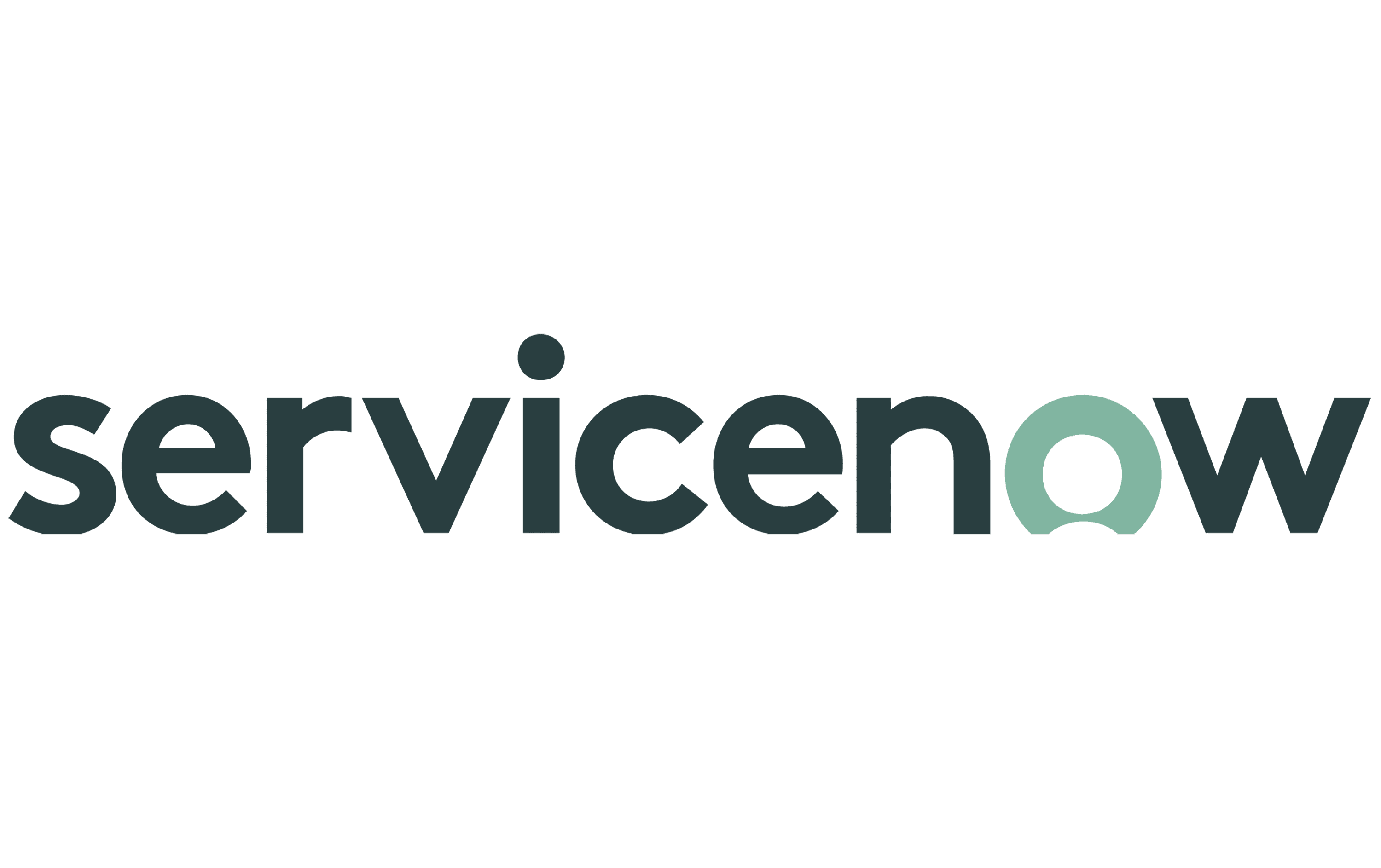 black servicenow logo