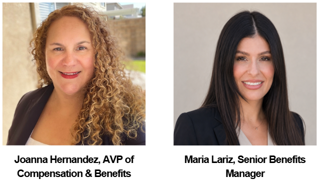 benefits team headshots and titles