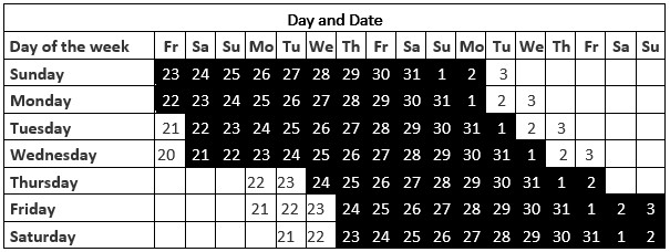 Holiday Schedule Chapman University