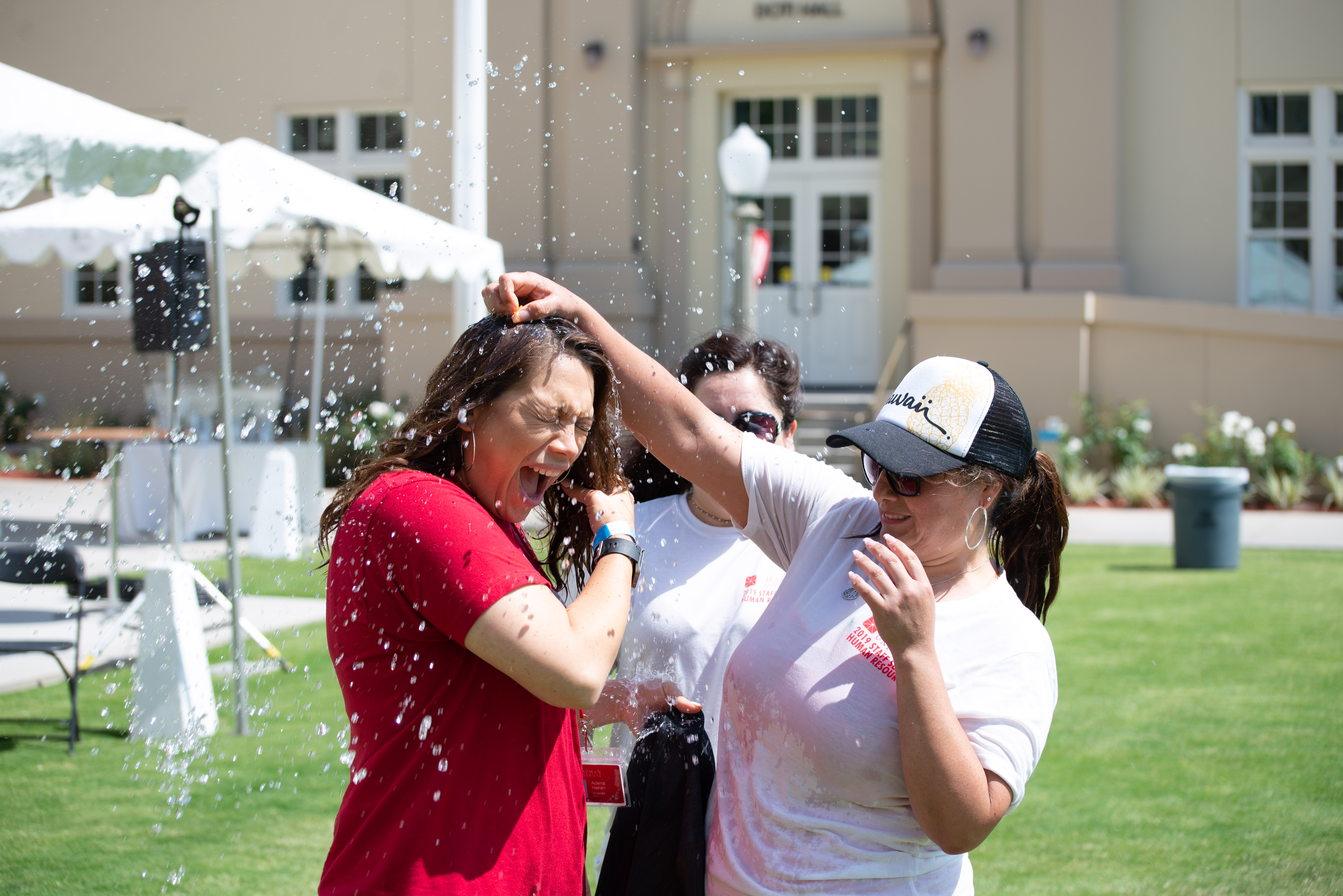 staff Summit water balloons