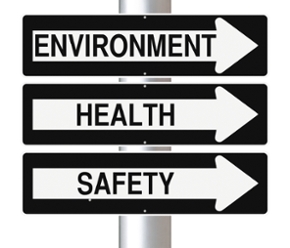 Environmental Health and Safety sign