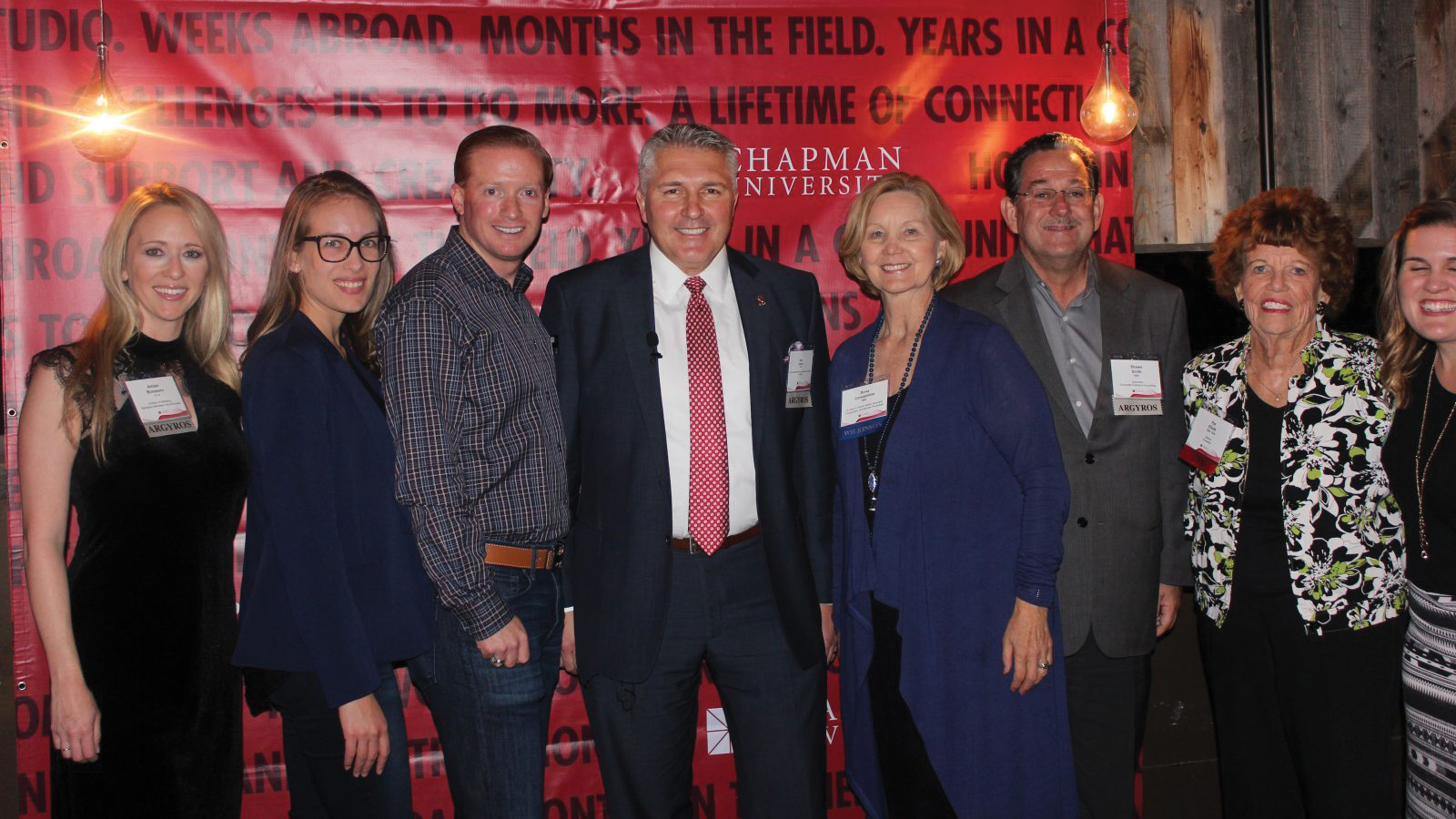 Industry Partners together at Chapman networking event