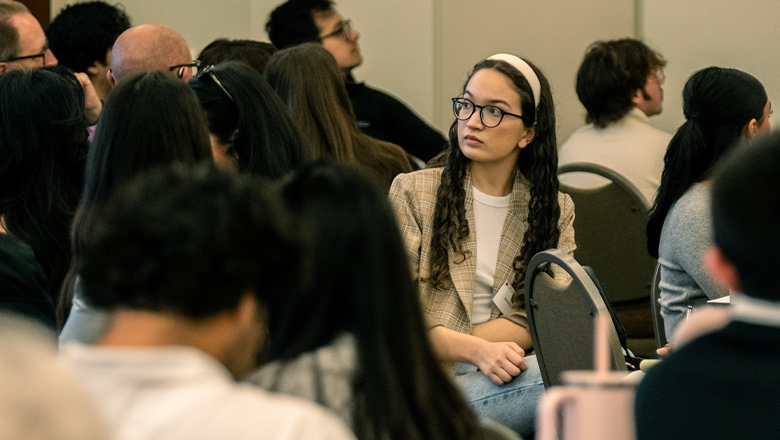 Fowler School of Law professor teaching a class