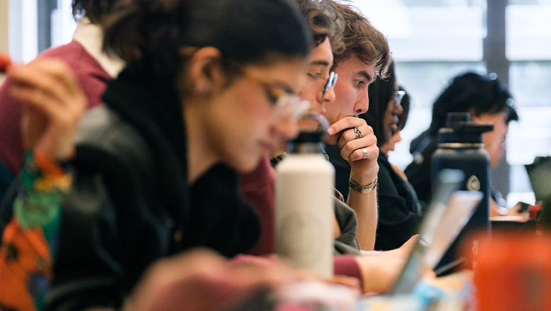 Fowler School of Law professor teaching a class