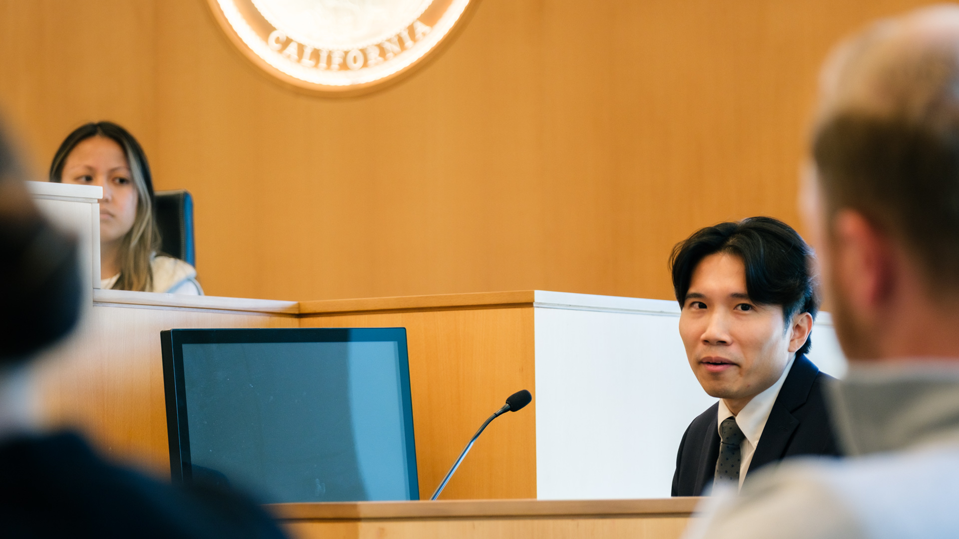 Fowler School of Law professor teaching a class