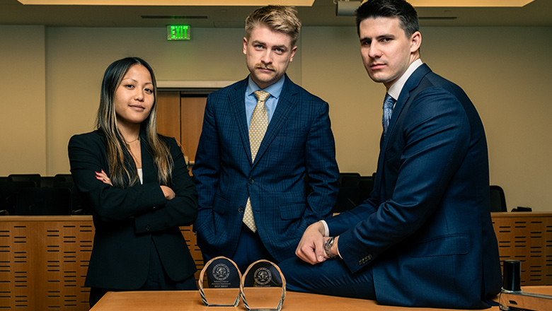 Fowler School of Law professor teaching a class