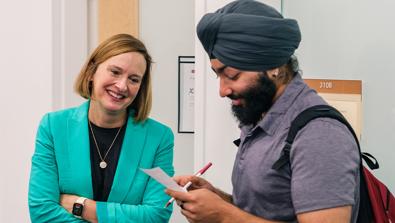 Fowler School of Law professor teaching a class