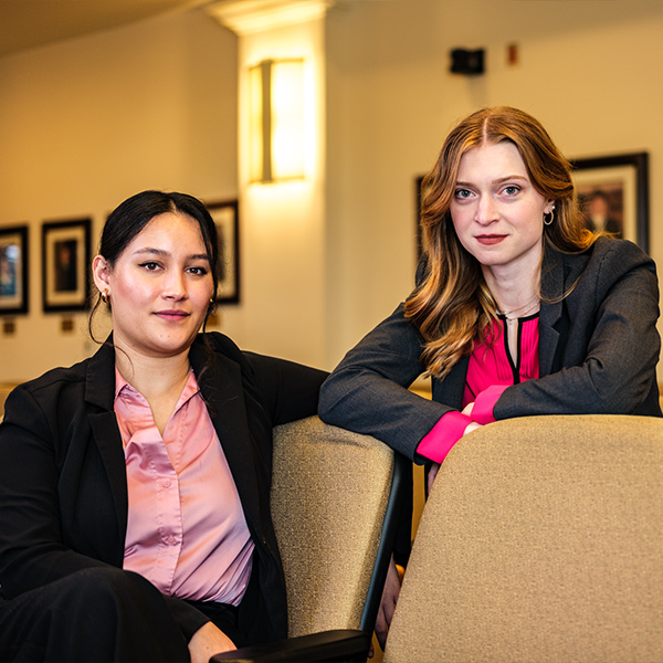 Photo of the two FSOL students who won second place at NAAC.