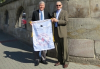 Dean Campbell and Professor Bazyler in Nuremberg, Germany
