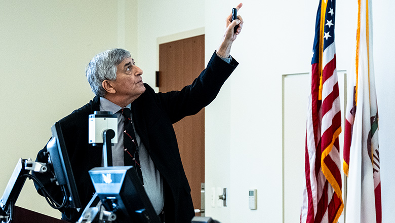 Fowler School of Law professor teaching a class