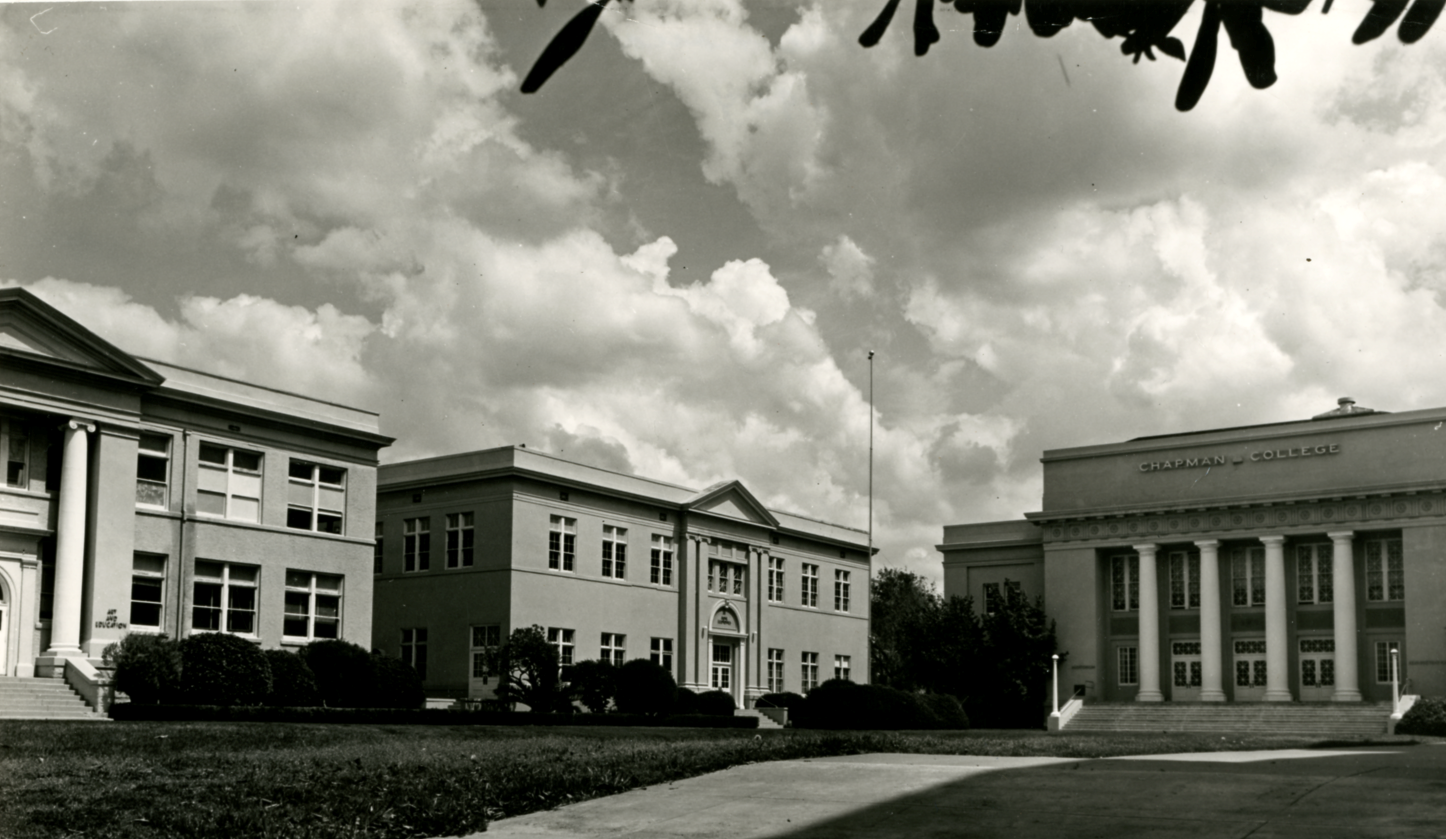 6. Orange High School, before it became the Chapman University campus, Orange, 1950. (University Archives)