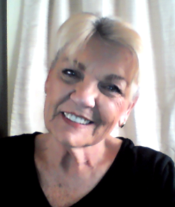 Lady wearing a black sweater