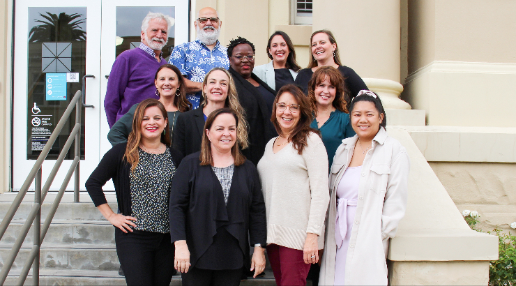 The Thompson Policy Institute on Disability team includes director Meghan Cosier (second row, second from left), co-director Audri Gomez (bottom row, left) and founding director Don Cardinal (top row, second from left).