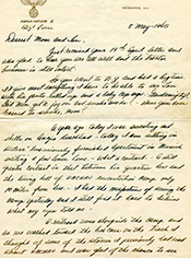 Letter from a U.S. soldier on Hitler's stationary