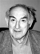 black and white photo of professor Vitaly Ginzburg