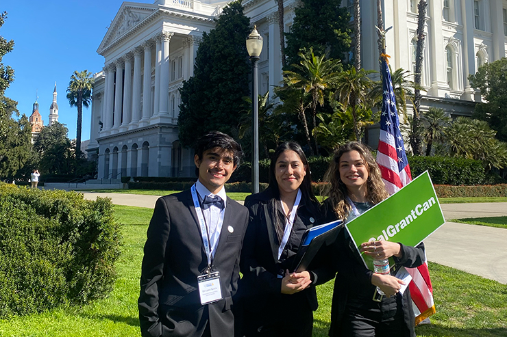 Three students in Washington, D.C.