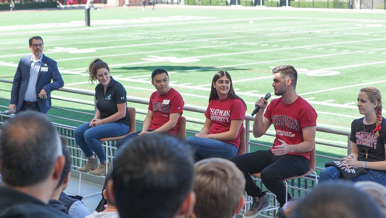 Schmid Student Panel at Discover Chapman Day